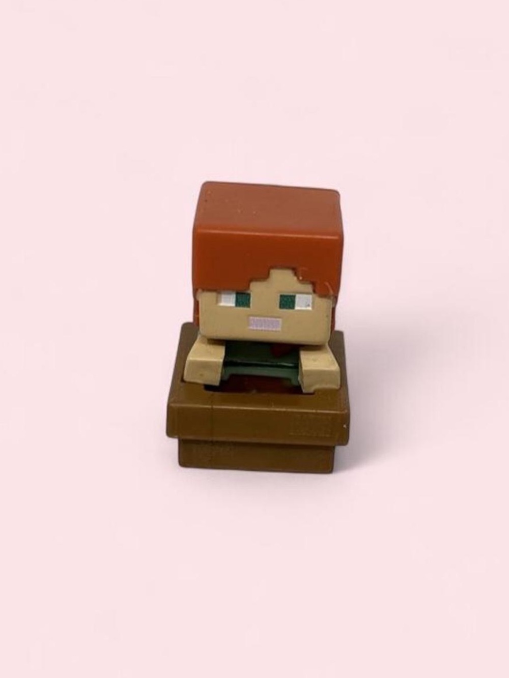 Minecraft Mini-Figures Series #7 1" Alex Rolling Minecart Figure Mojang Mattel